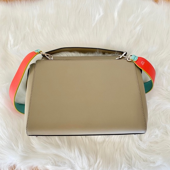 Fendi Dotcom Taupe Bag with removable pouch/strap - Picture 3 of 15